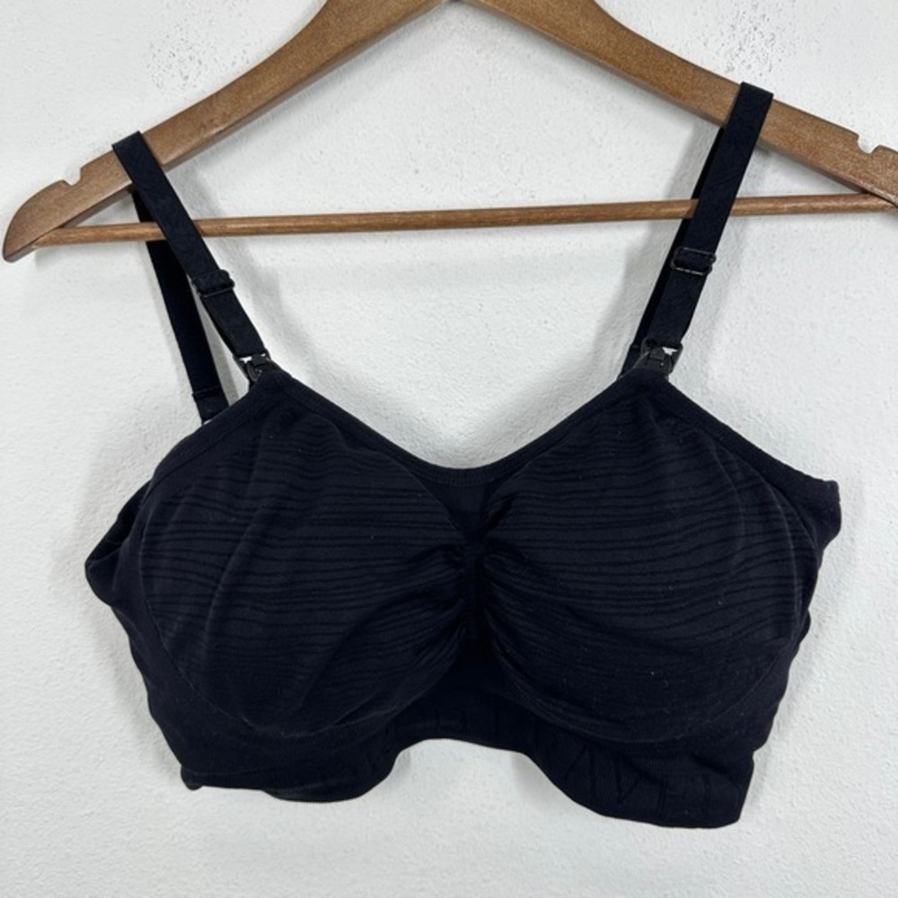 Kindred Bravely Black Sublime Hands Free Nursing Pumping Bra‎ Size Large